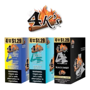 Good Times 4K's Cigarillos 4pk for 1.29- 15ct
