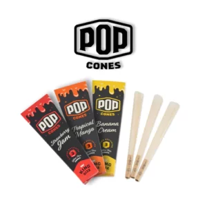 Pop Cones Pre Rolled 3pk Display- 24ct
