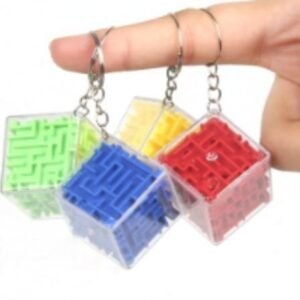 3D Maze Puzzle Ball & Cube - Mini Cube Keychain