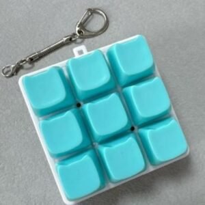 9-Key Mechanical Keyboard Clicker Keychain - Blue - No Light