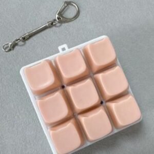 9-Key Mechanical Keyboard Clicker Keychain - Nude Peach - No Light