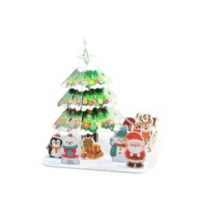 Christmas 3D Paper Puzzle - Christmas Tree
