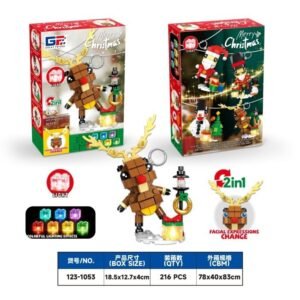 Christmas Building Block Light-Up Pendant Set