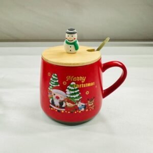 Christmas Ceramic Mug with Lid