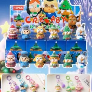 Christmas Flocked Figure Blind Box - Resin Keychain