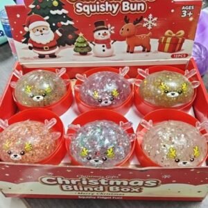 Christmas Glitter Squishy Stress Ball 8.5 cm