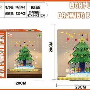 Christmas Light-Up Acrylic Drawing Board - Medium Christmas Tree