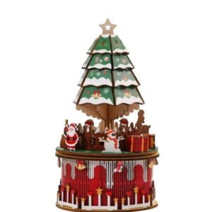 Christmas Music Box Decoration - Christmas Tree Carousel