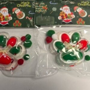 Christmas Squishy Pinch Toy - Clear Tricolor Cat Paws
