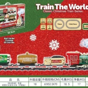 Christmas Steam Train Set with Lights, Music & Smoke - Electric Spray - Style 2