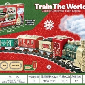 Christmas Steam Train Set with Lights, Music & Smoke - Electric Spray - Style 3
