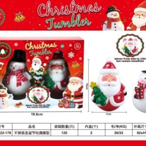 Christmas Tumbler Doll Figures