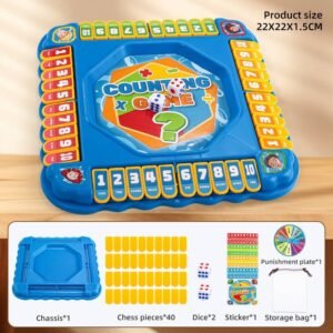 Counting Flip Board Math Game - Spinner Version