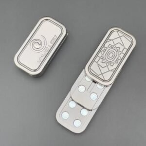 Fire Wheel Three-Layer Push Slider - Antique Silver