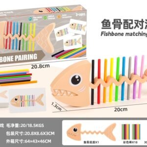 Fishbone Color Matching Game - Shark Edition