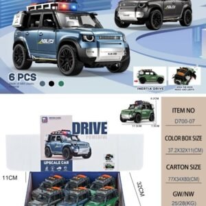 Inertia Toy Car with Lights, Sound & Opening Doors - Off-Road SUV