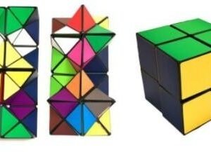 Magic Speed Cube Puzzle - 2-in-1 Cube - Color Box