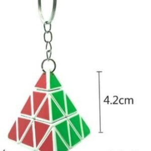 Magic Speed Cube Puzzle - Pyramid Keychain