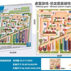 Magnetic Bead Maze Pen Board - Dinosaur