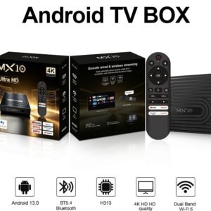 MX10 Android TV Box 4K - K4 Ultra HD