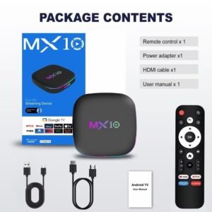 MX10 Android TV Box 4K