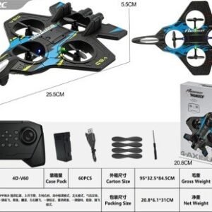 RC Fighter Jet Quadcopter - Foam Blue