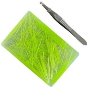 Resin Thread Peeling Sensory Toy 9 x 6 cm - Lime Green