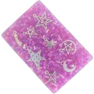 Resin Thread Peeling Sensory Toy 9 x 6 cm - Purple Star