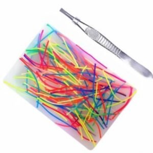 Resin Thread Peeling Sensory Toy 9 x 6 cm - Rainbow Thread
