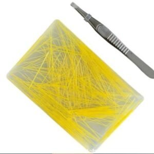 Resin Thread Peeling Sensory Toy 9 x 6 cm - Yellow Thread