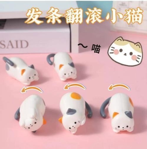 Rolling Cat Wind-Up Toy