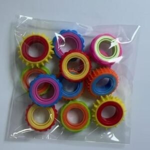 Rotating Sensory Fidget Rings - 12 pcs - Bag