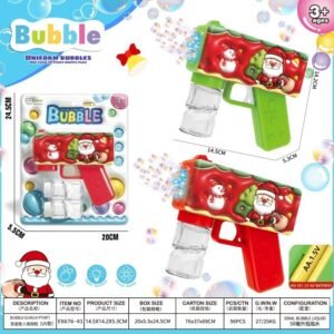 Santa Bubble Gun - Light-Up