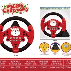 Santa Steering Wheel Toy with Suction Base