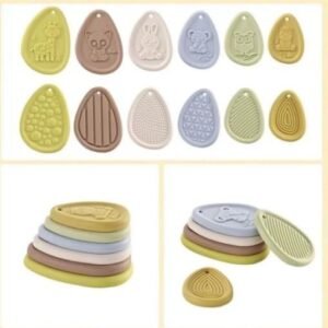 Silicone Sensory Worry Stones - Pastel Egg Set
