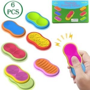 Silicone Textured Magnetic Sliders (6 pcs) - Color Box