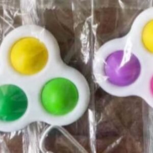 Simple Dimple Pop Fidget - 3-Bubble Keychain
