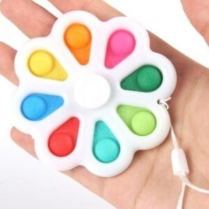 Simple Dimple Pop Fidget - 8-Bubble Flower Spinner