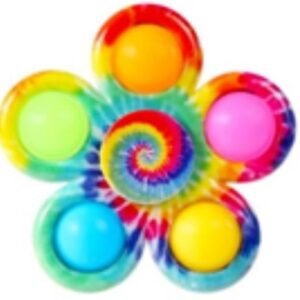 Simple Dimple Pop Fidget - Tie-Dye Flower