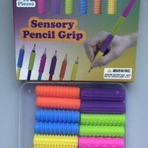Textured Sensory Pencil Grips - 12 pcs - Storage Box + Color Box