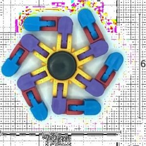 Transforming Chain Fidget Spinner - 6-Link