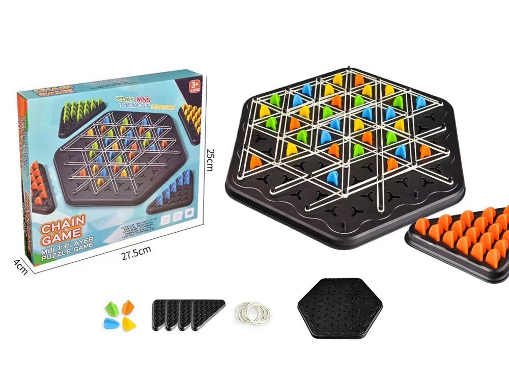 Triangle Chain Chess Strategy Game