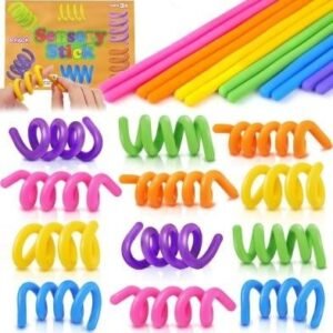 Twisted Sensory Rods (6 pcs) - Color Box